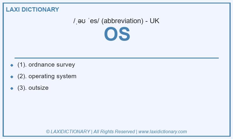 Definition OS in British English