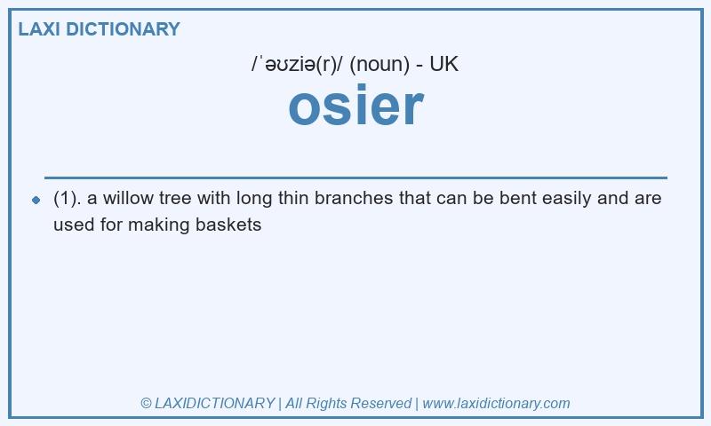 Definition osier in British English