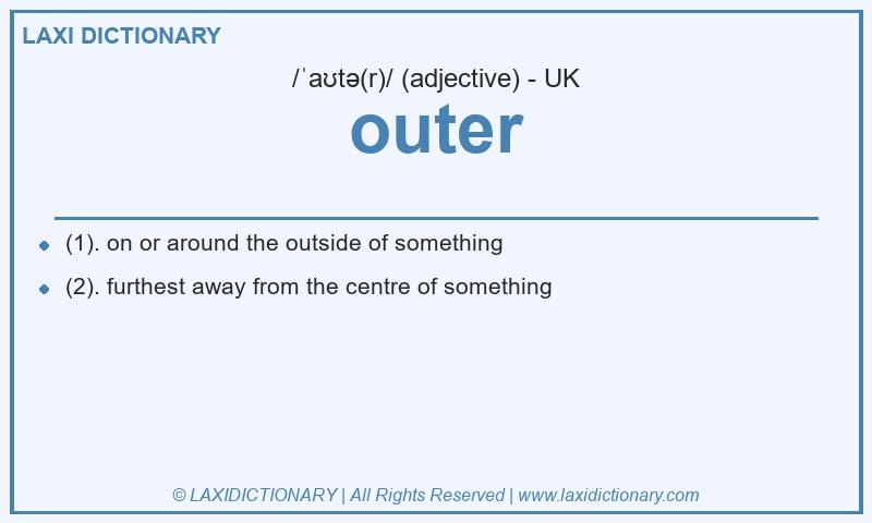 Definition outer in British English