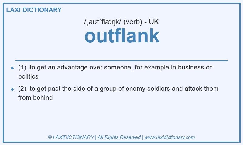 Definition outflank in British English
