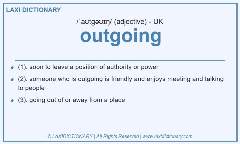 Definition outgoing in British English
