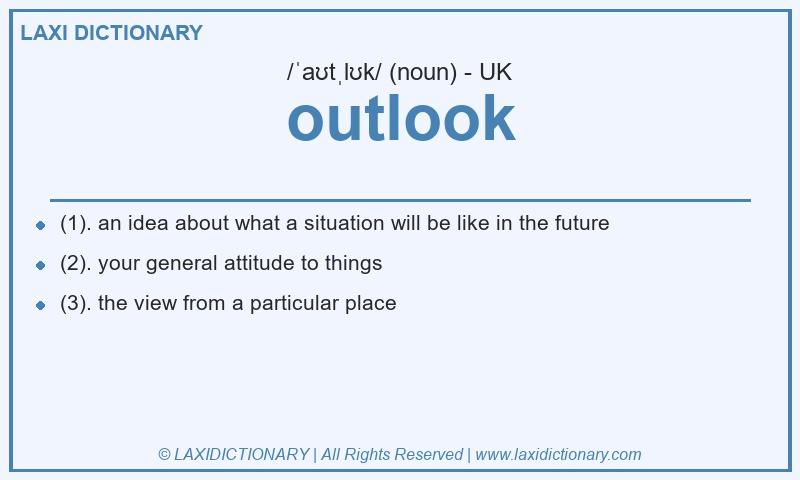 Definition outlook in British English
