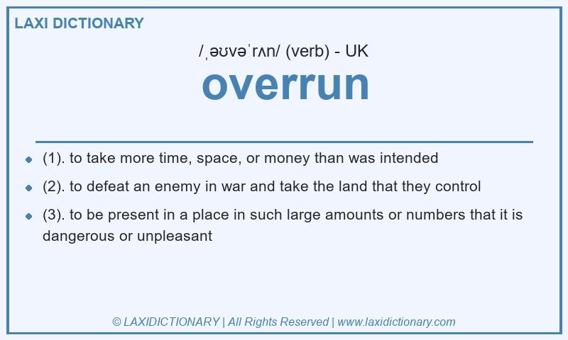 Definition overrun in British English