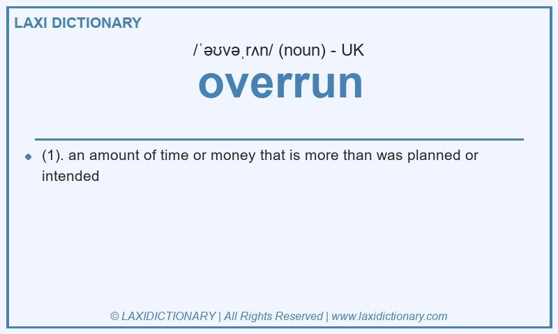 Definition overrun in British English
