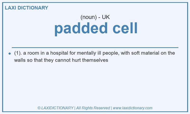 Definition padded cell in British English
