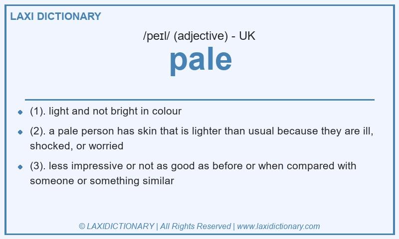 Definition pale in British English