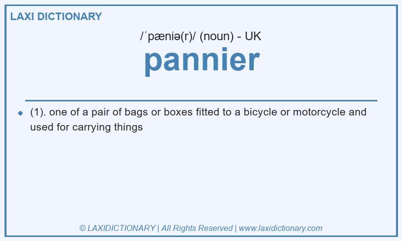 Definition pannier in British English