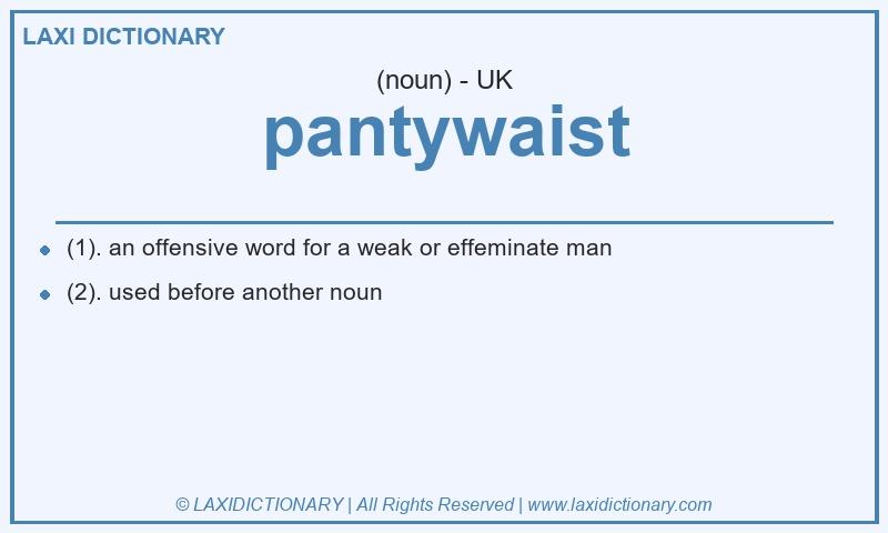 Definition pantywaist in British English