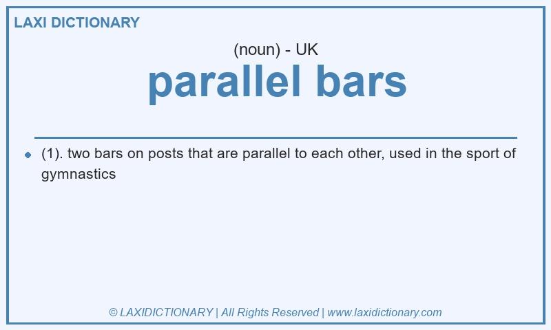 Definition parallel bars in British English