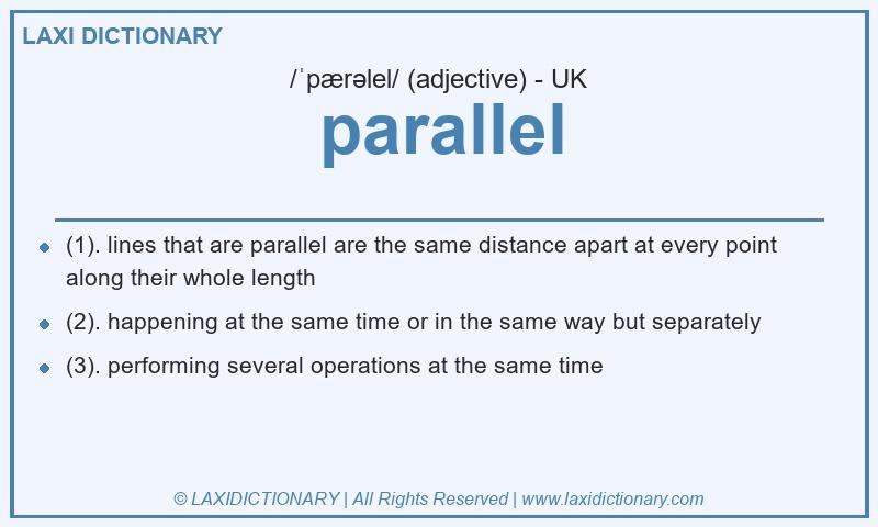 Definition parallel in British English
