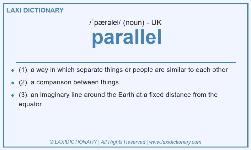 Definition parallel in British English
