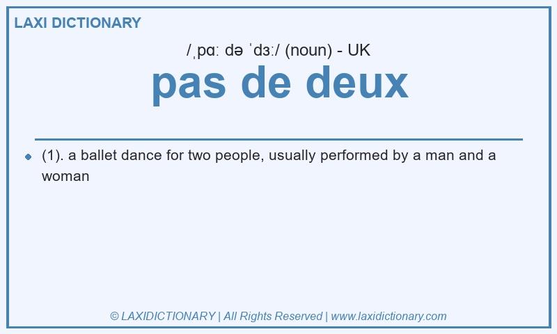 Definition pas de deux in British English