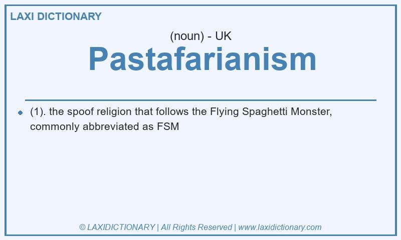 Definition Pastafarianism in British English