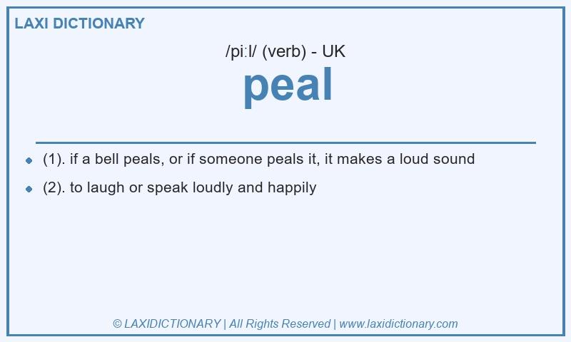 Definition peal in British English