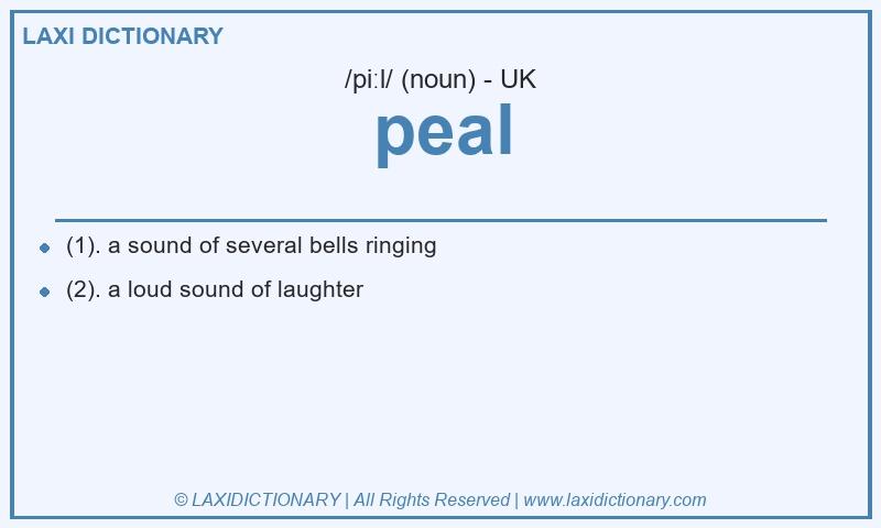 Definition peal in British English