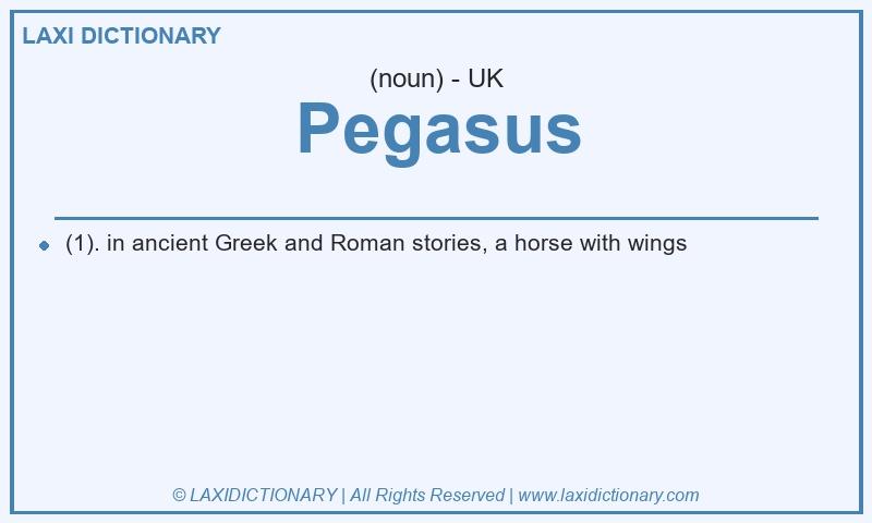 Definition Pegasus in British English
