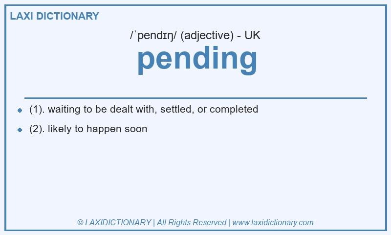 Definition pending in British English