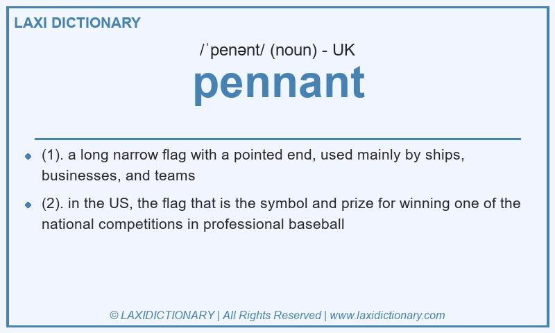 Definition pennant in British English