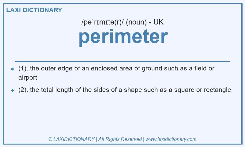 Definition perimeter in British English