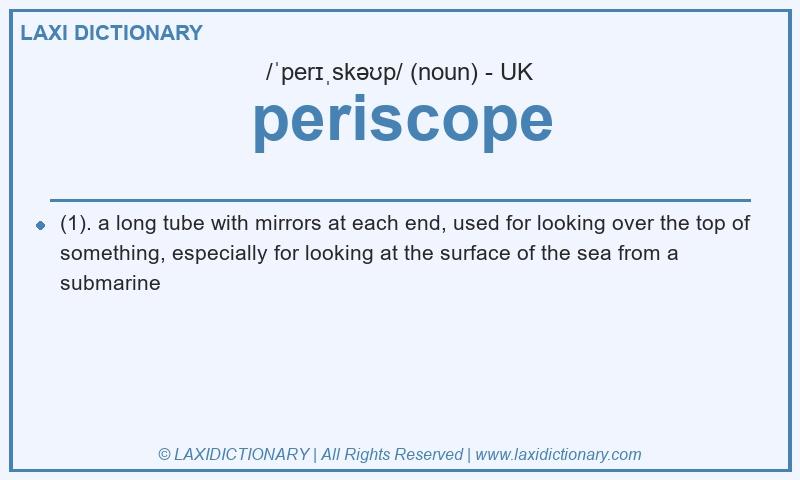 Definition periscope in British English
