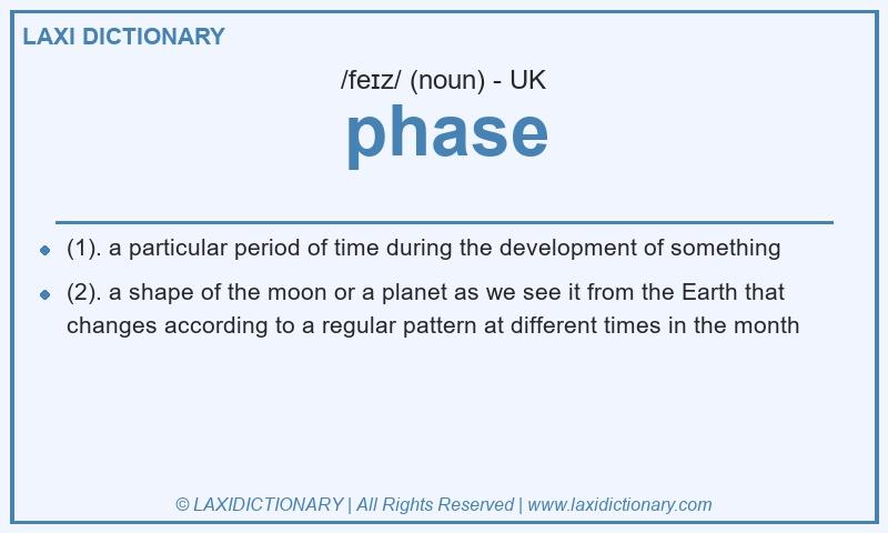 Definition phase in British English