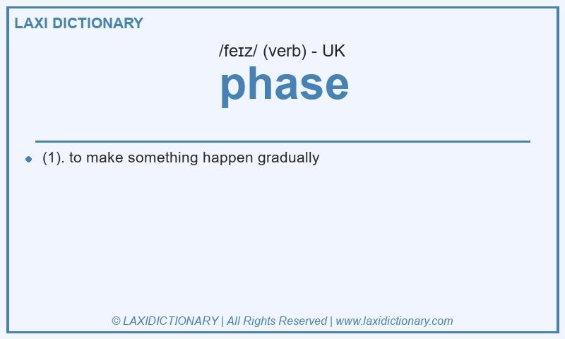 Definition phase in British English