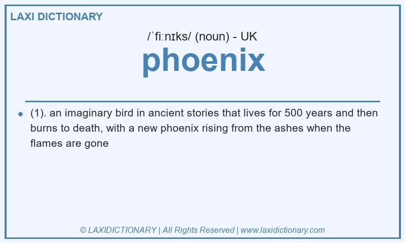 Definition phoenix in British English