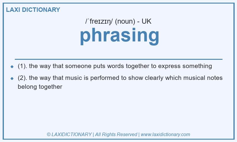 Definition phrasing in British English