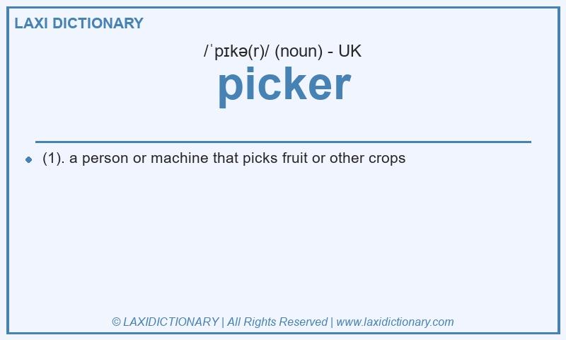 Definition picker in British English