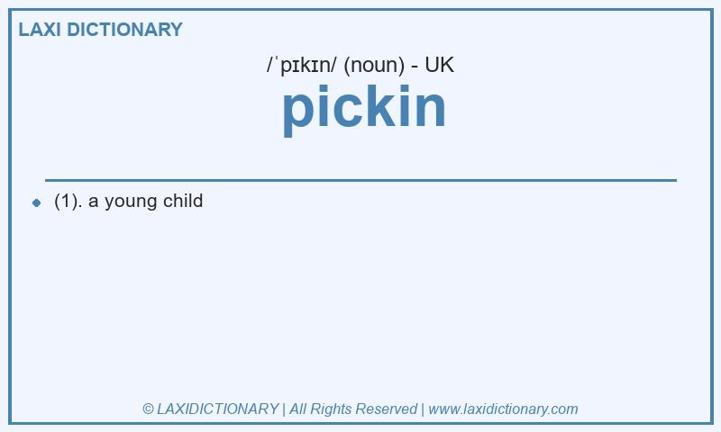 Definition pickin in British English