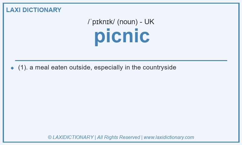 Definition picnic in British English