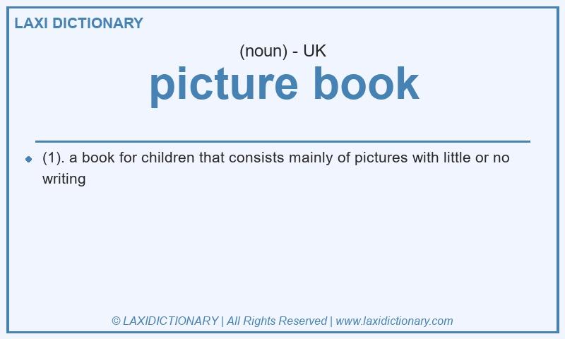 Definition picture book in British English