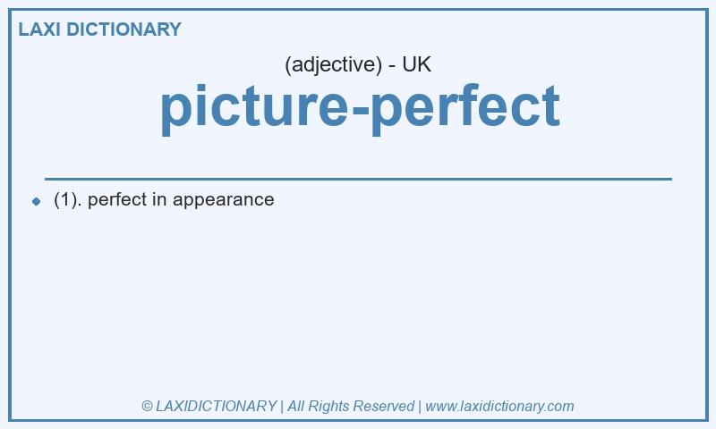 Definition picture-perfect in British English