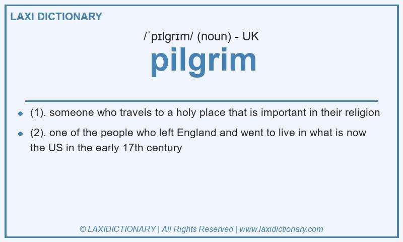 Definition pilgrim in British English