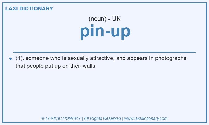 Definition pin-up in British English