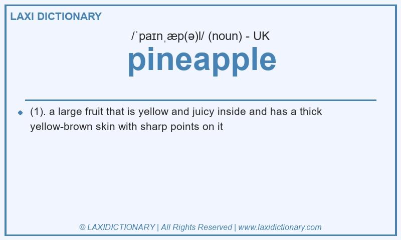 Definition pineapple in British English