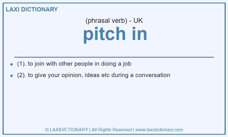 Definition pitch in in British English