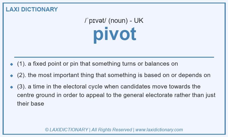 Definition pivot in British English