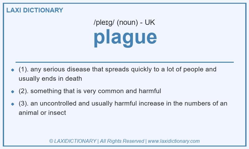 Definition plague in British English