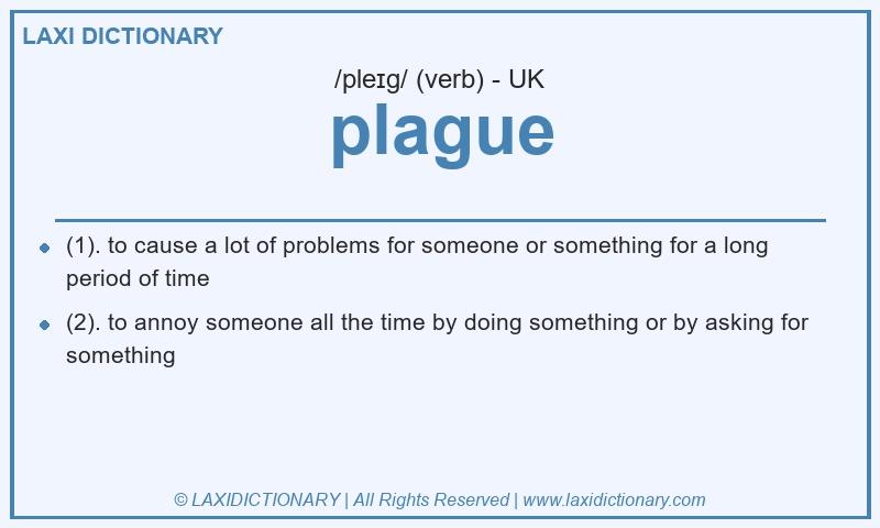 Definition plague in British English
