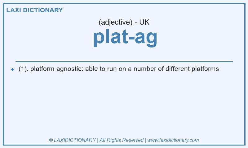 Definition plat-ag in British English