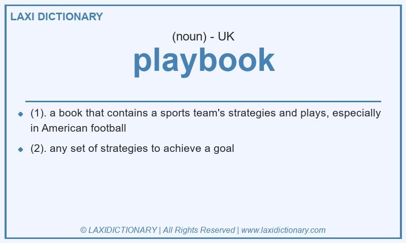 Definition playbook in British English