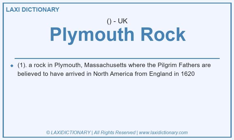 Definition Plymouth Rock in British English