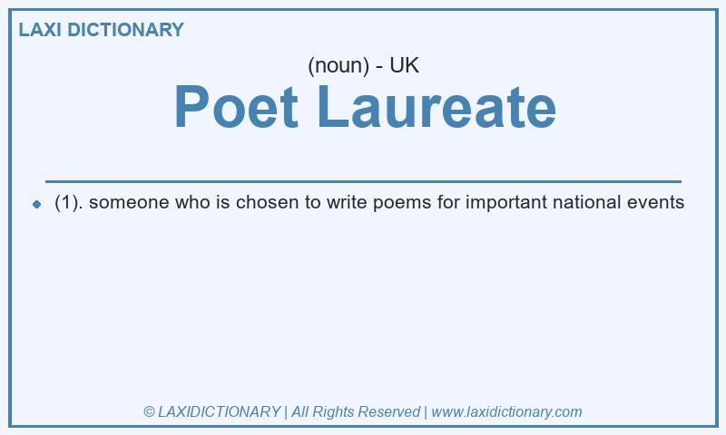 Definition Poet Laureate in British English
