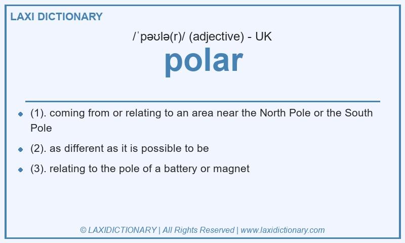 Definition polar in British English