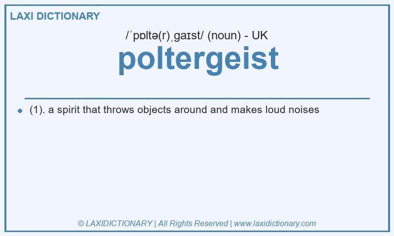 Definition poltergeist in British English
