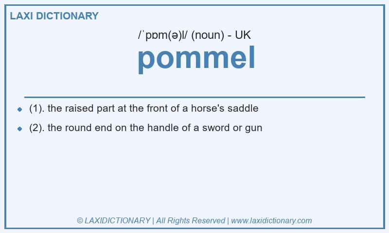 Definition pommel in British English