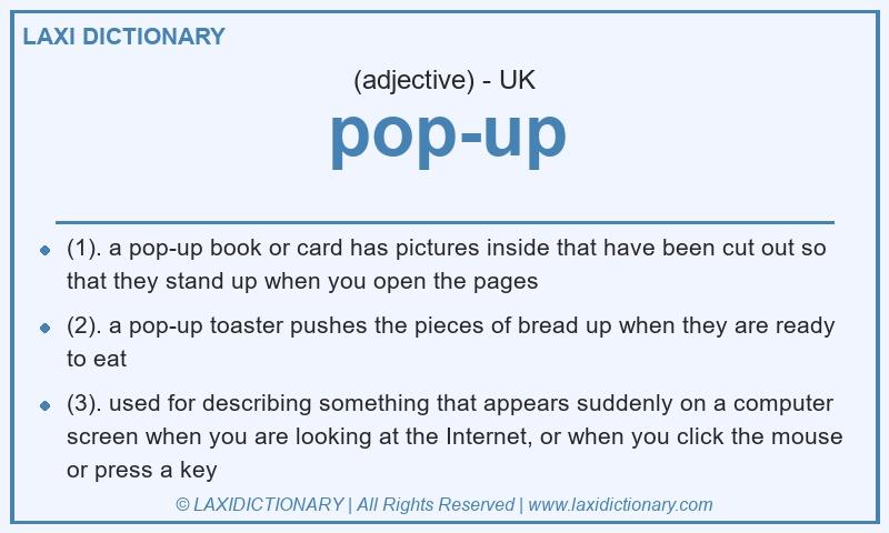 Definition pop-up in British English
