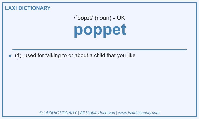 Definition poppet in British English