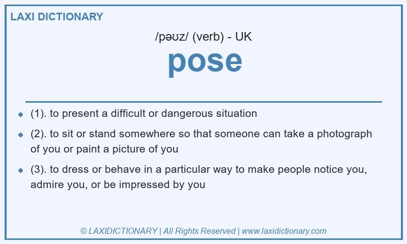 Definition pose in British English